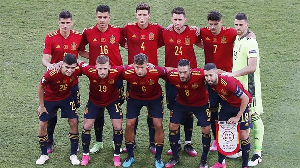 La selección de España en la Eurocopa 2020. Foto: EFE