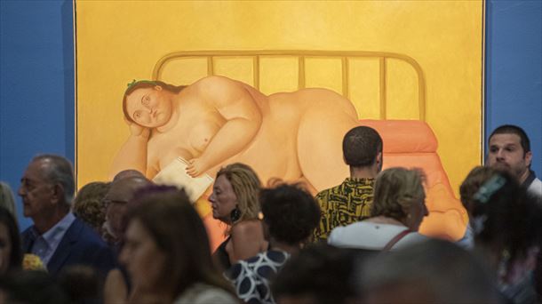 Una obra de Fernando Botero. Foto: Efe