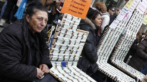 Vendedoras de lotería en Madrid. Efe