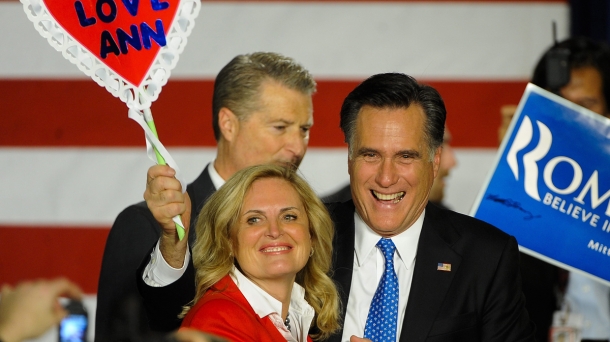 Mitt Romney hauteskunde-kanpainako ekitaldi batean. EFE