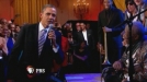 Obama joins musical all-stars to belt out the blues