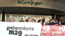 Manifestantes del sindicato abertzale LAB, en el Corte Ingles de Bilbao durante la jornada de huelga. title=
