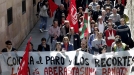 Manifestación de LAB en Pamplona. Foto: EFE title=