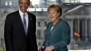 2008/07. Obama eta Angela Merkel Alemaniako kantzilerra. Argazkia: EFE title=