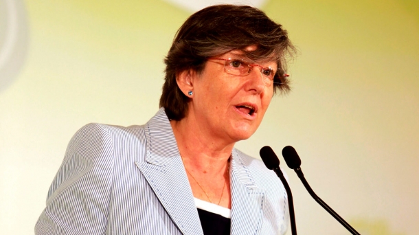 La candidata a lehendakari Laura Mintegi.