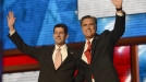 Paul Ryan eta Mitt Romney, Etxe Zurira ailegatzeko prest. Argazkia: EFE title=