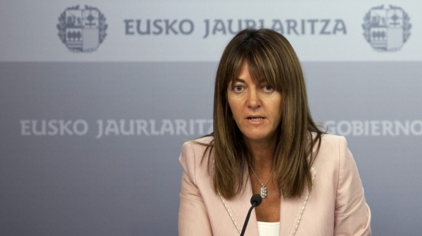 La portavoz del Gobierno vasco en funciones, Idoia Mendia.