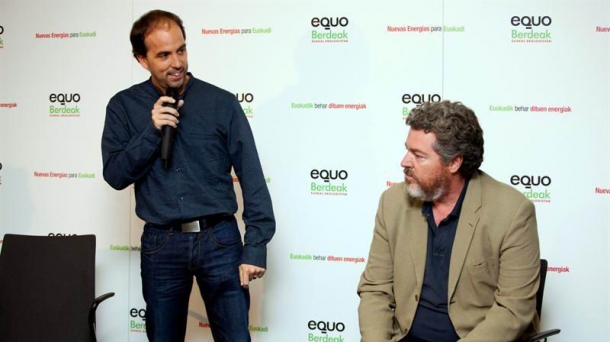 Aitor Urresti, candidato a lehendakari de Equo Berdeak, y Juantxo López de Uralde. Foto: EFE