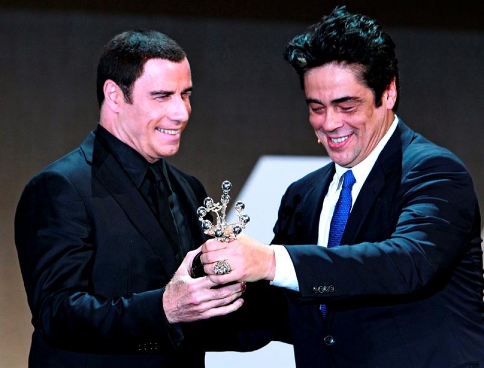 John Travolta y Benicio del Toro. Foto: EFE