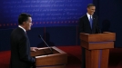 Barack Obama y Mitt Romney. Foto: EFE title=