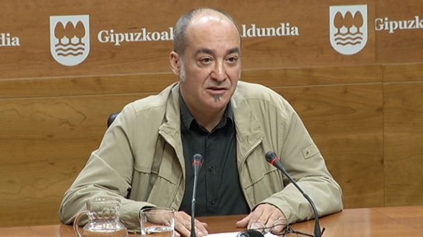 El diputado general de Gipuzkoa, Martin Garitano. EITB