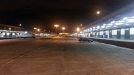 El parking de Mercamadrid vacío a primera hora del día de huelga. Foto: EFE title=