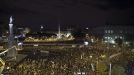 Manifestación en la plaza Colón de Madrid. Foto: EFE title=