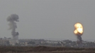 Bombardeo en Gaza. Foto: EFE title=