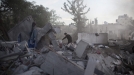 Escombros en Gaza tras la ofensiva israelí. Foto: EFE title=