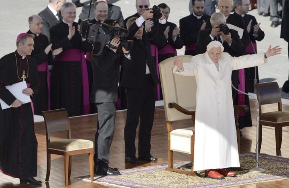 Benedikto XVI.aren azken audientzia. Argazkia: EFE