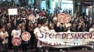 Cientos de personas se manifiestan en Bilbao contra los desahucios