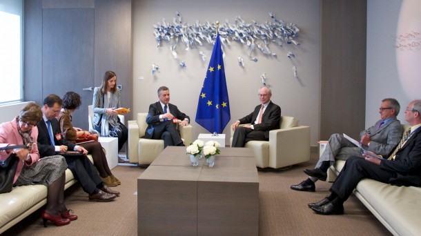 Urkullu finished his official tour with a meeting with Van Rompuy