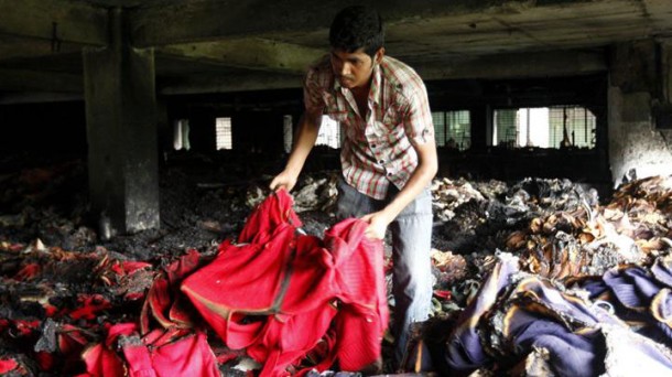 The collapse of a building housing garment factories killed more than 1,100 people. Photo: EFE