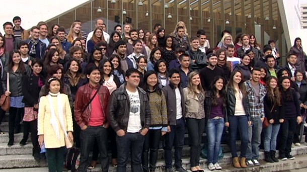 Estudiantes de Erasmus.