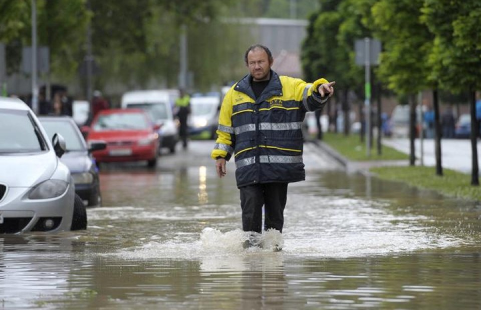 Inundaciones en Navarra. EFE