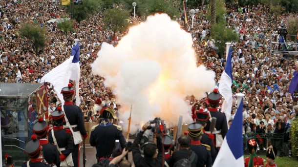 Las fiestas de Donostia comienzan con el tradicional cañonazo. Foto: EFE