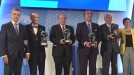 Cuatro empresarios reciben el premio Joxe Mari Korta en Lehendakaritza