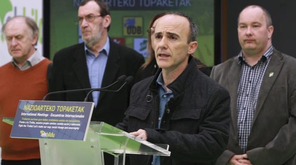 El cabeza de lista de EH Bildu a las elecciones europeas, Josu Juaristi.
