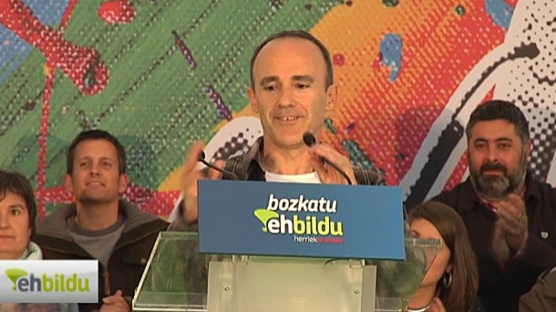 El cabeza de lista de EH Bildu a las elecciones europeas, Josu Juaristi. Imagen de archivo: EFE