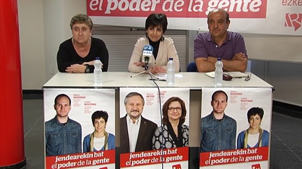 Acto electoral de Ezker Anitza-Iratzarri en Vitoria-Gasteiz. EiTB