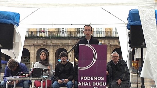 Acto de Podemos-Ahal Dugu en Bilbao. EiTB