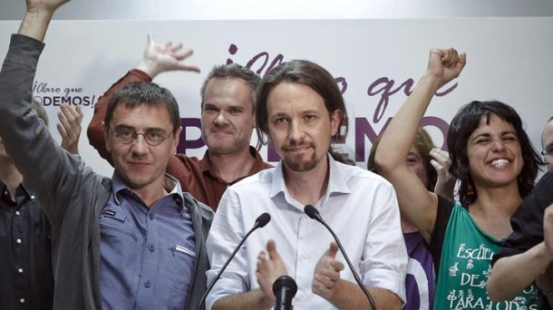 Pablo Iglesias Ahal Dugu (Podemos) alderdiko zerrendaburua. Argazkia: EFE