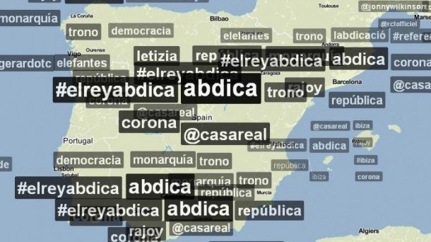 Espainiako joerak Twitterren. Trendsmap