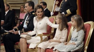 Felipe VI.a, Letizia erregina eta Leonor eta Sofia infantak. Argazkia: EFE