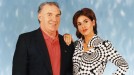 Joxe Mari Iriondo con Ainhoa Goikoetxea en el programa 'Aire Aire', en 1996. Foto: EiTB title=