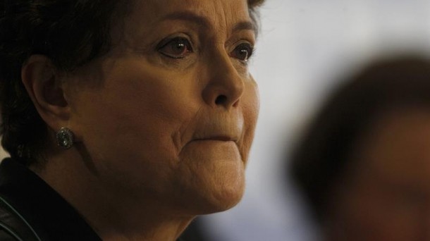 Dilma Rousseff Brasilgo presidentea, hunkituta. Argazkia: EFE