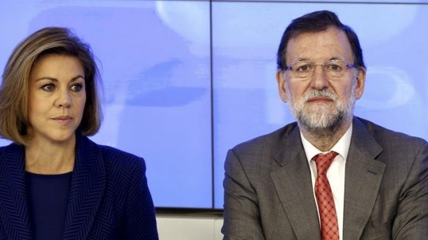 Cospedal y Rajoy tras las elecciones municipales y autonómicas