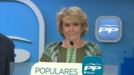 Aguirre ofrece un acuerdo a PSOE y C's para gobernar en Madrid
