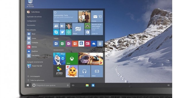 Windows 10 ordenagailu baten pantaila