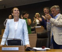 Uxue Barkos, elegida presidenta de Navarra