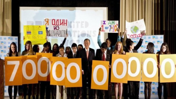 La población mundial superó los 7.000 millones en 2011. Foto: ONU/Eskinder Debebe