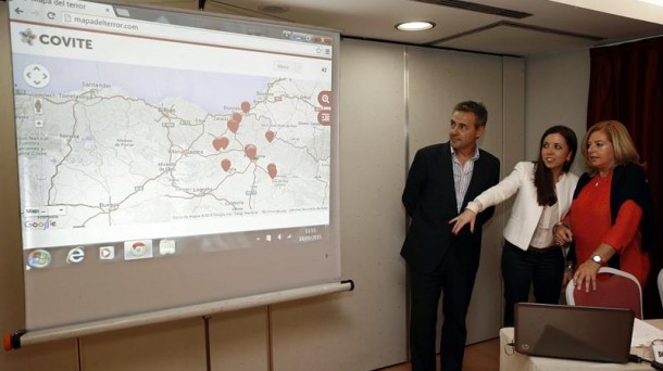 Presentación del Mapa del Terror de Navarra. EFE