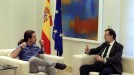 Albert Riverarekin eta Pablo Iglesiasekin bildu da Rajoy
