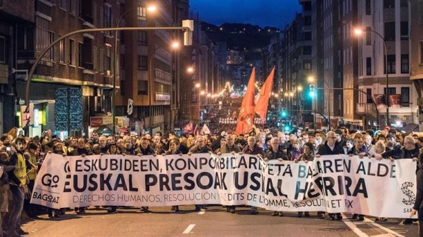 Manifestación del 9 de enero en Bilbao.