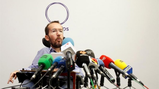 Pablo Echenique, secretario de Organización de Podemos. Foto: EFE.