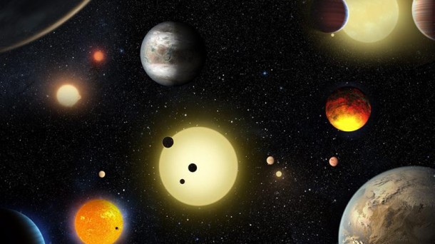 Planetas descubiertos por el telescopio espacial de la NASA Kepler. Imagen: EFE
