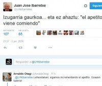 Ibarretxe y Otegi conversan sobre las consultas en Twitter