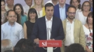 Pedro Sánchez: 'Pablo Iglesias ha permitido al PP aumentar sus escaños'