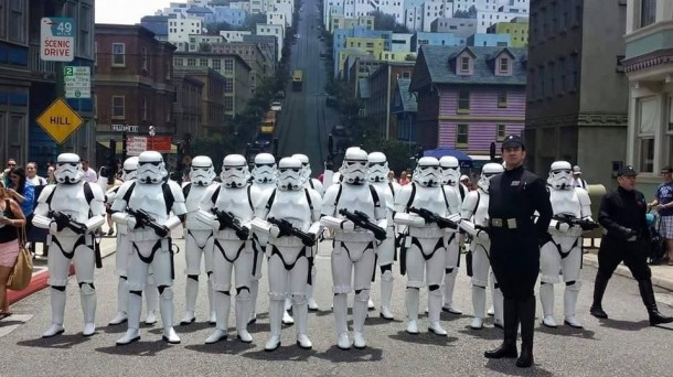 Star Wars-en desfile bat, AEBn. Argazkia: The 501st Legion