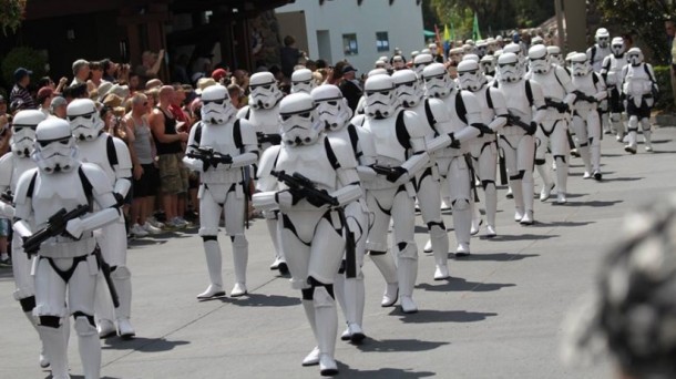 Tropas de 'Star Wars' desfilando en EE. UU. Foto: The 501st Legion